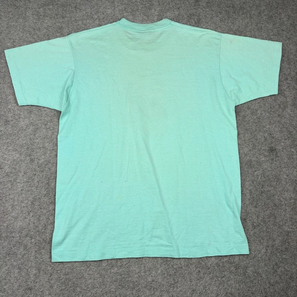 Screen Stars Best T Shirt Mens XL ResComp World Tour Biking Graphic Mint Green